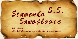 Stamenko Samojlović vizit kartica